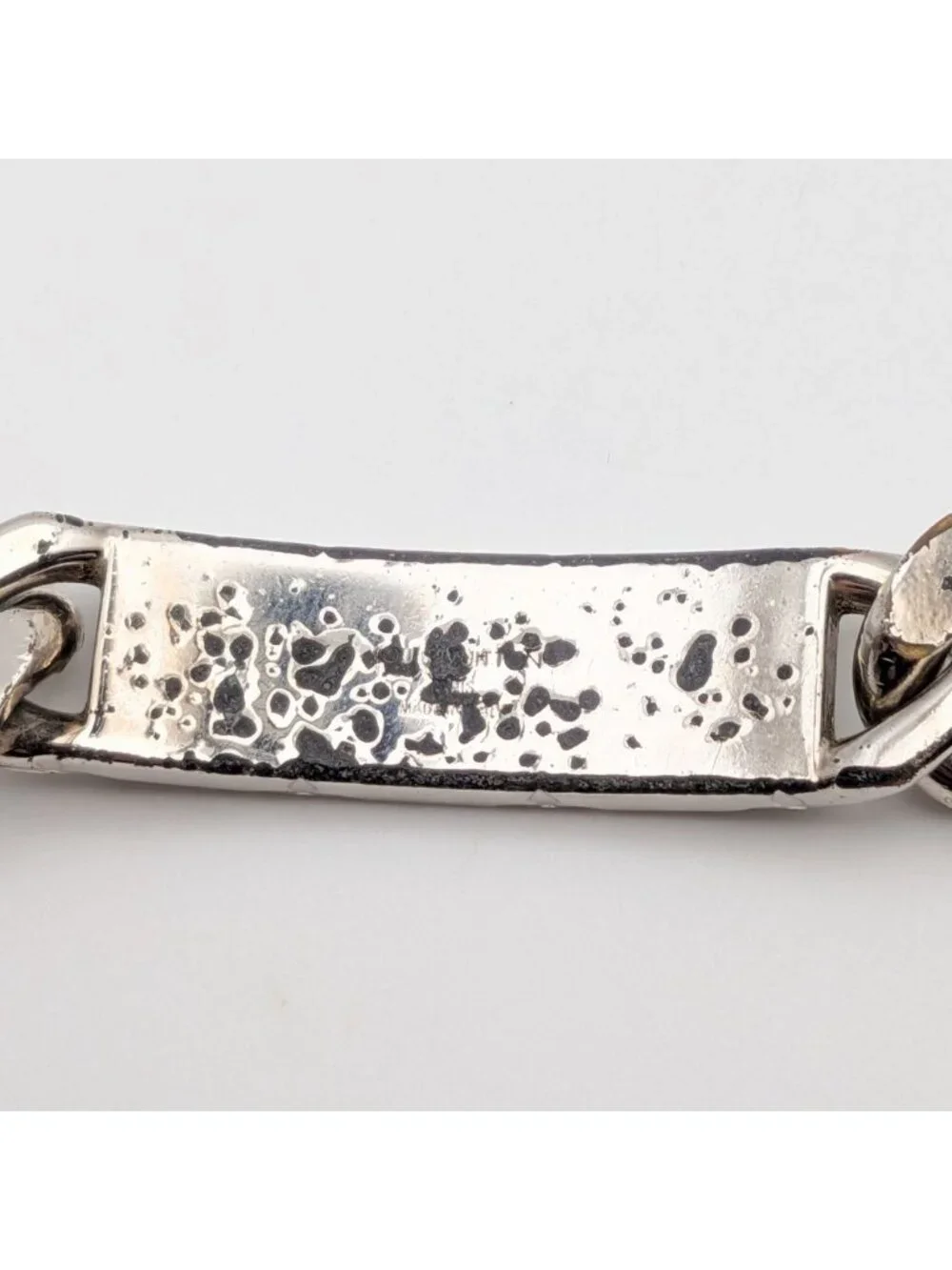 Louis Vuitton Monogram Chain Bracelet Silver